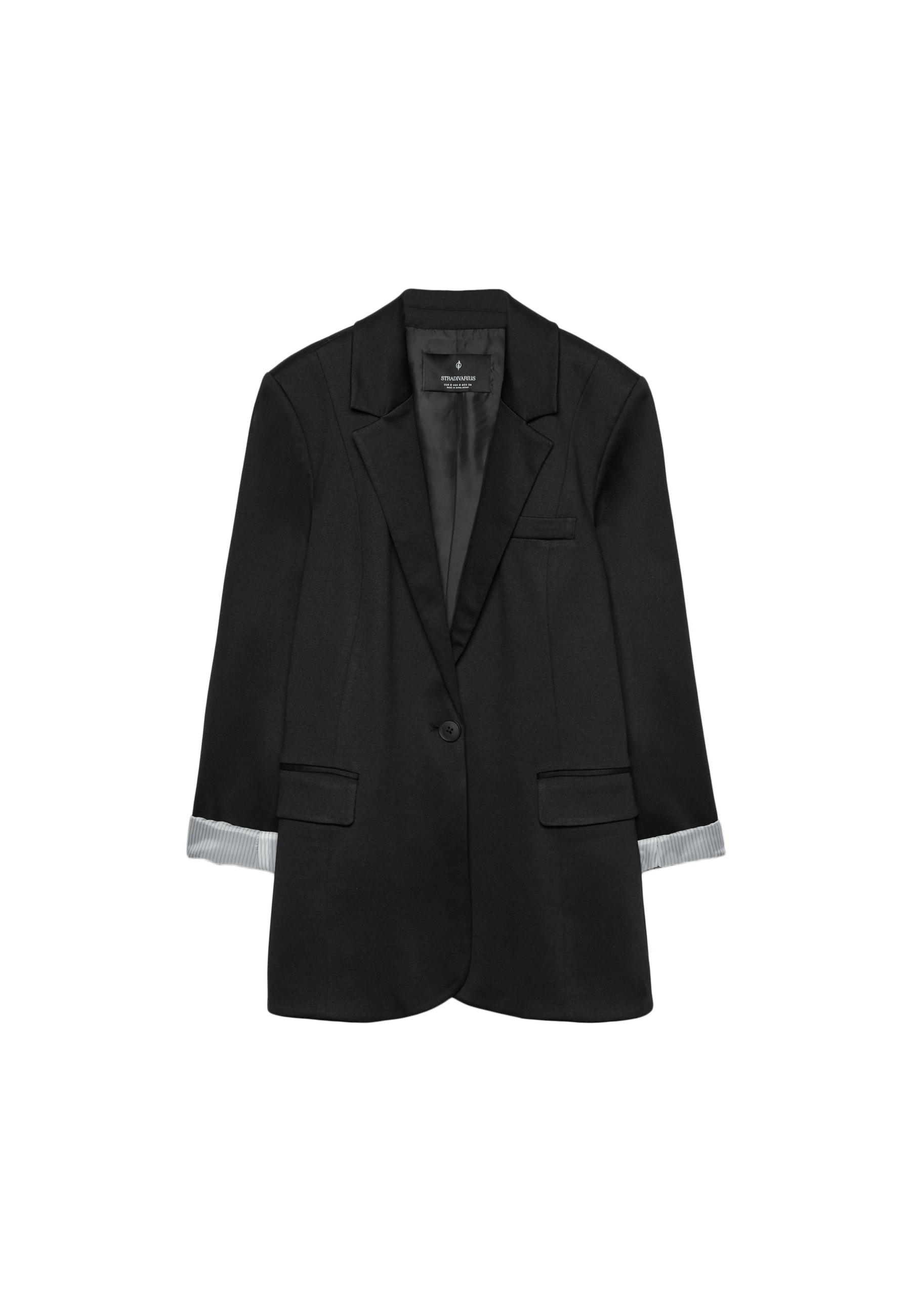 Basic knit blazer — Black