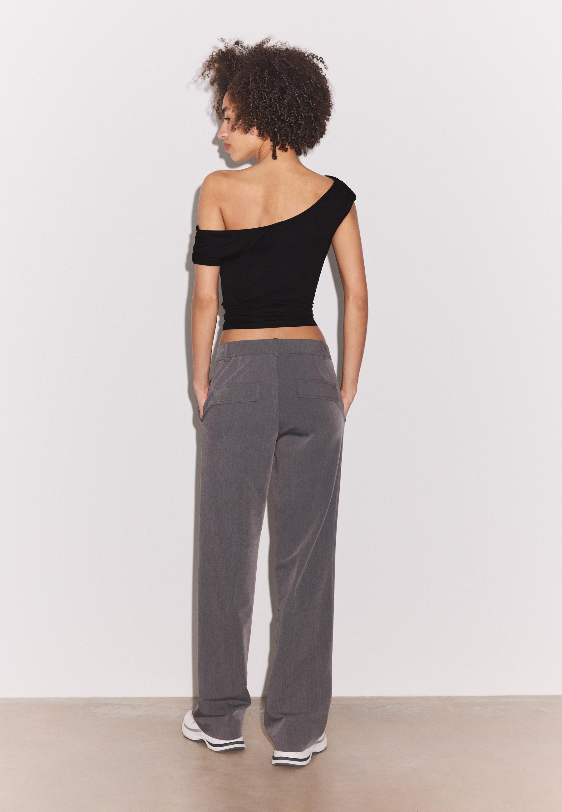 Smart trousers with pockets — Dark grey
