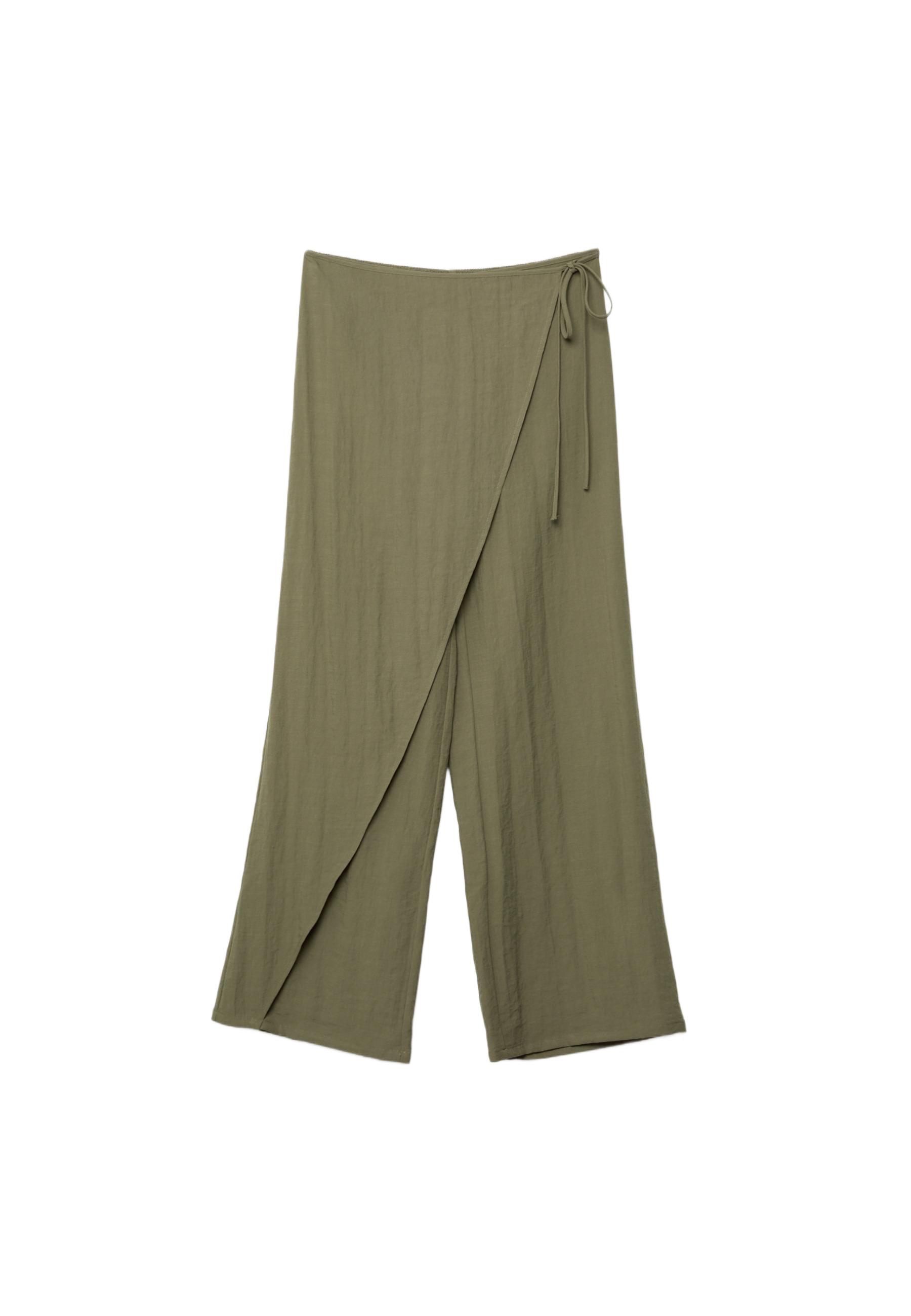 Flowing wrap trousers