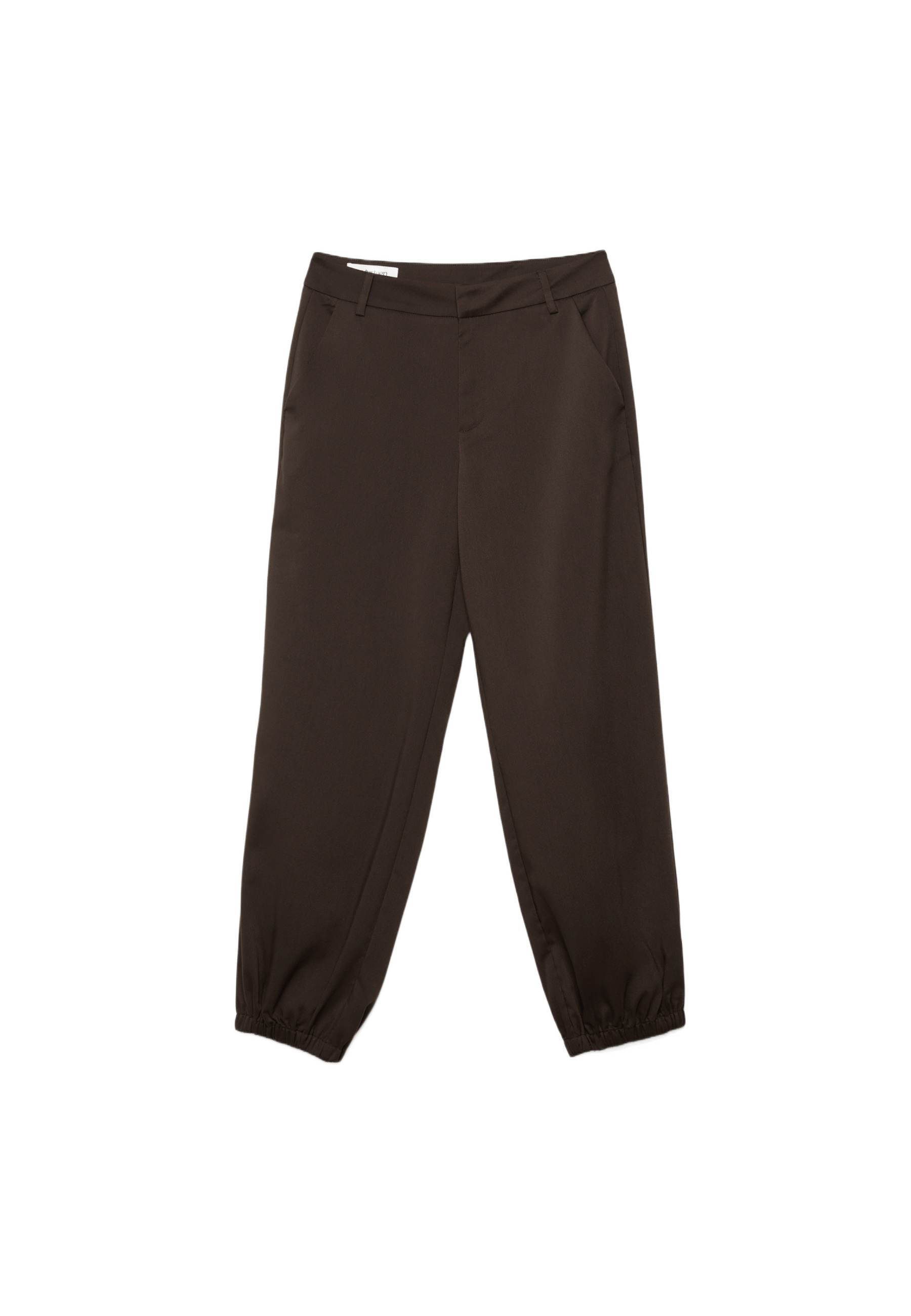 Dressy jogger trousers — Brown
