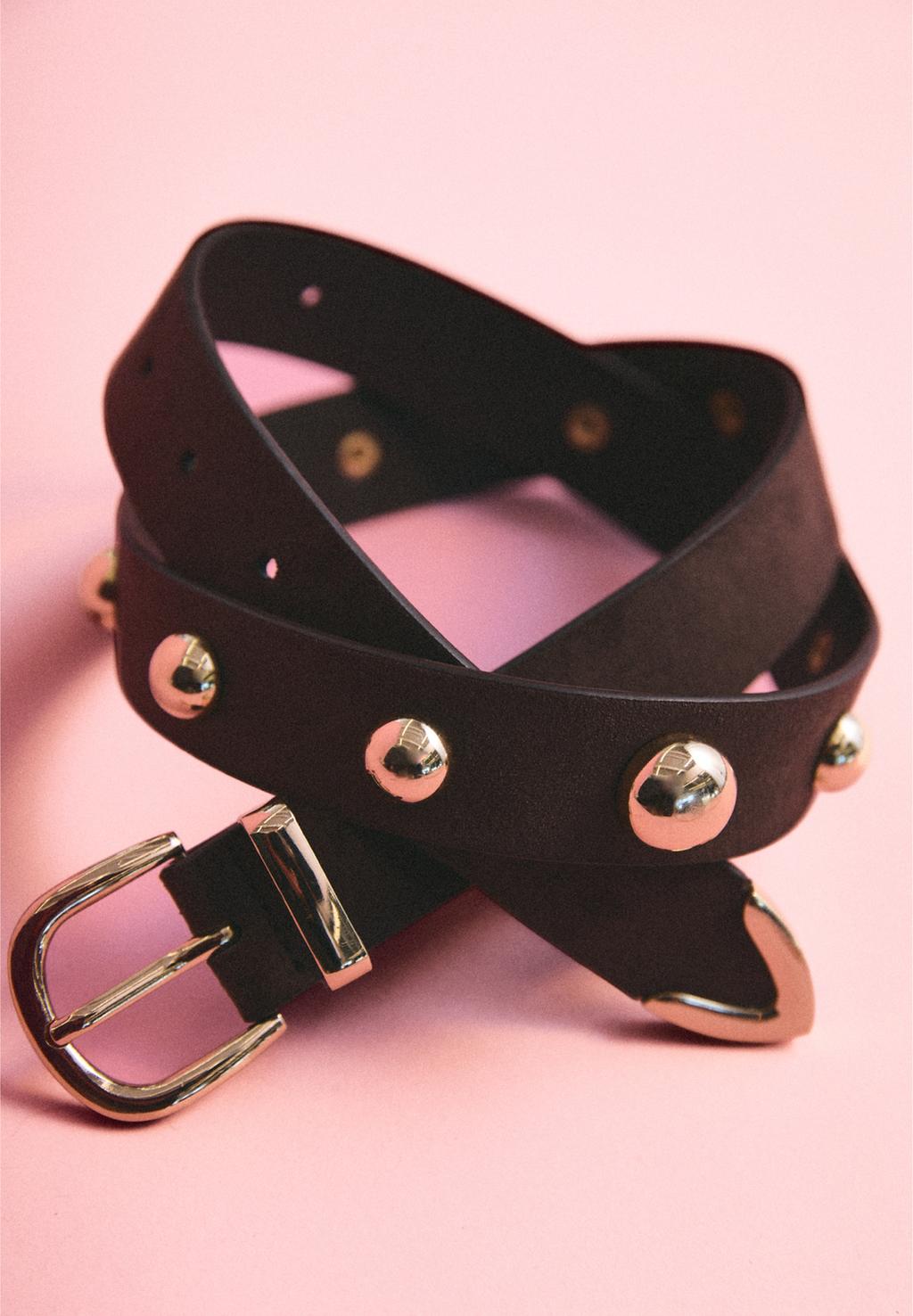 Belt with studs