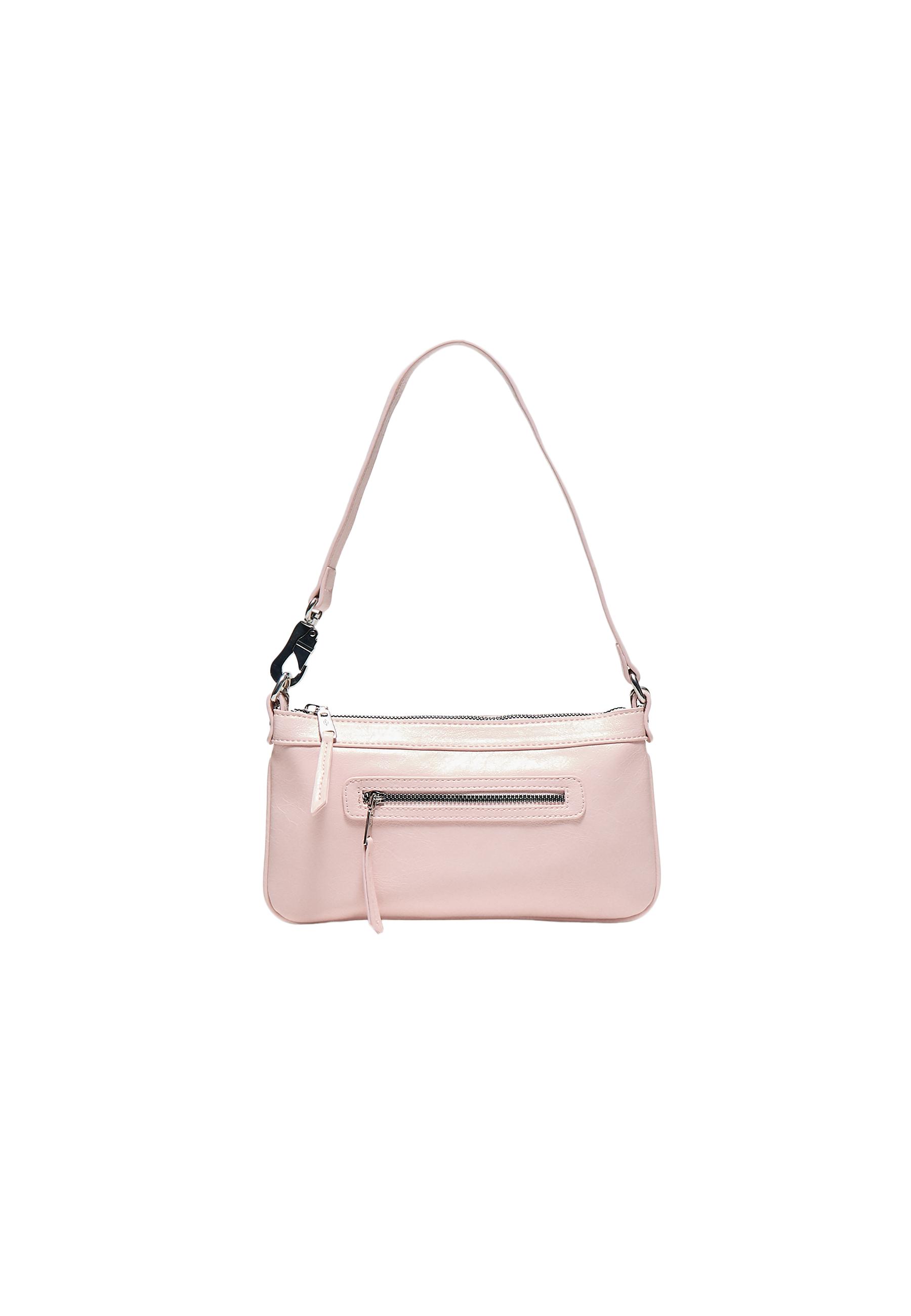 Lobster clasp shoulder bag — Pastel pink
