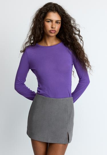 Side split skort — Dark grey 3