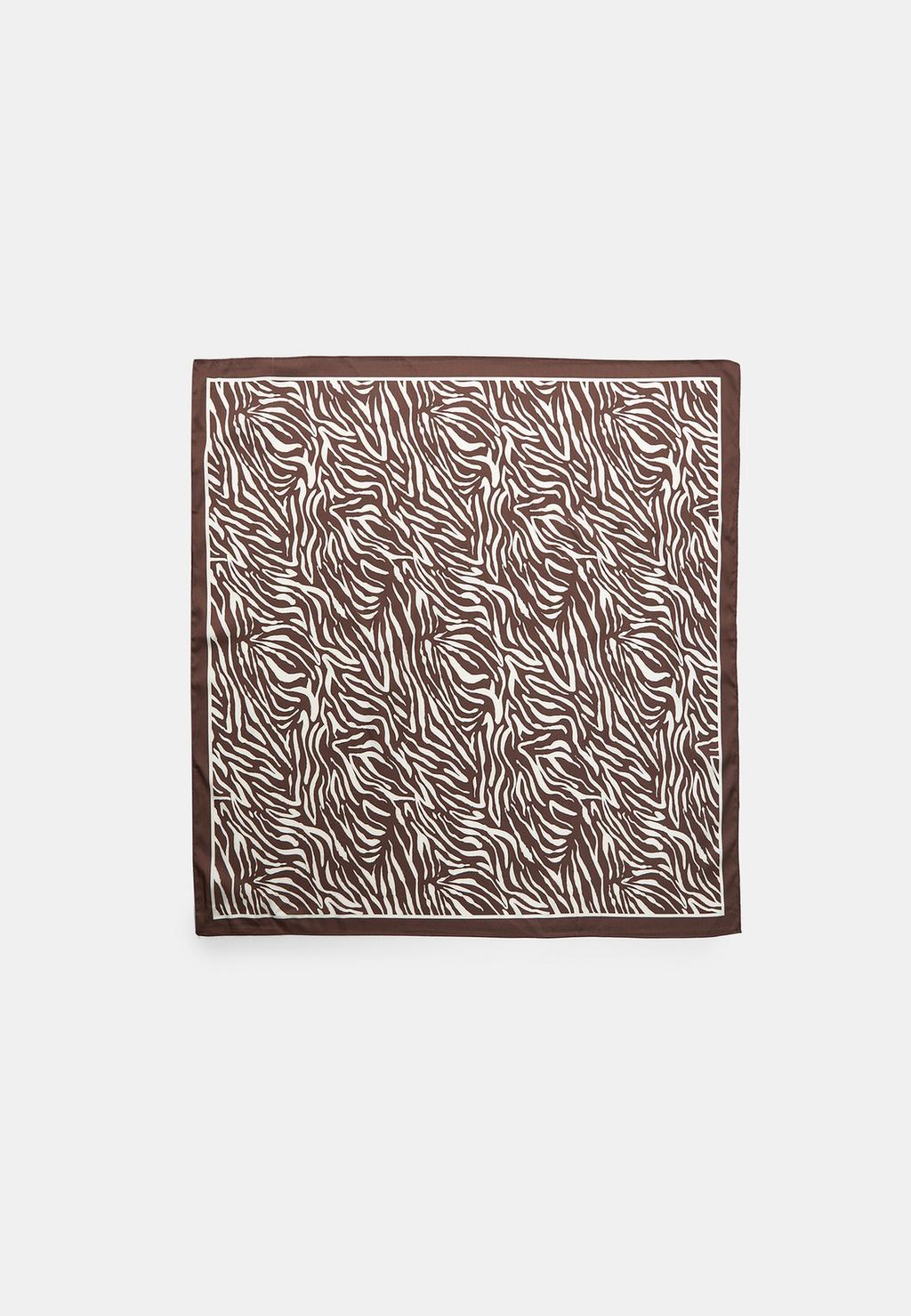 Zebra print scarf