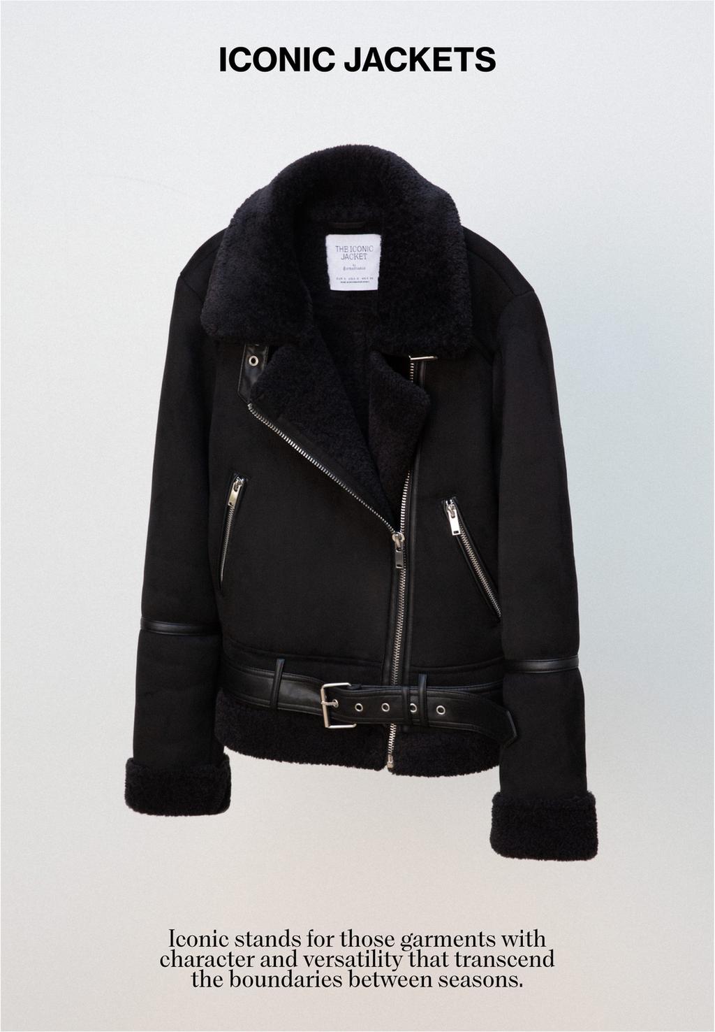 Cazadora biker doble faz efecto ante