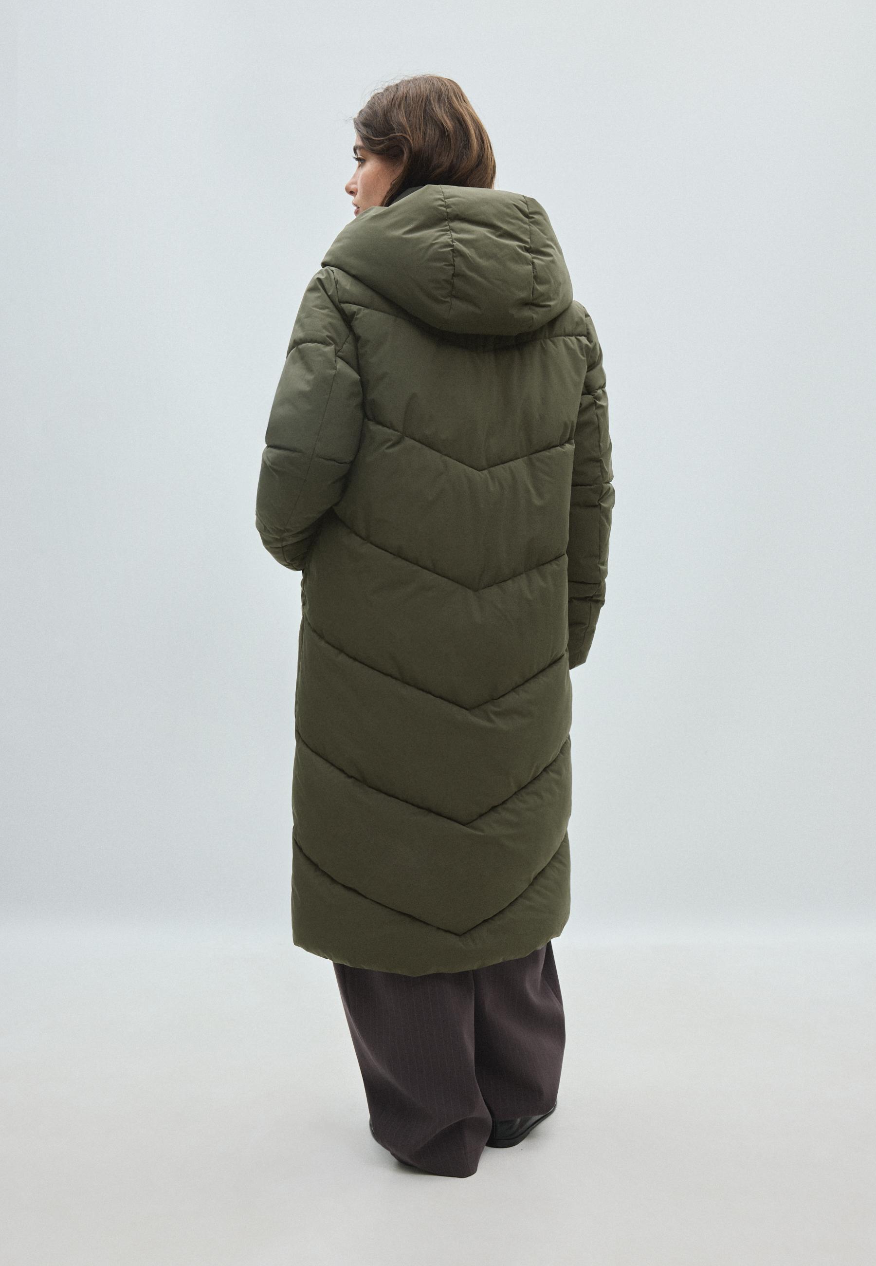 Basic padded coat — Khaki