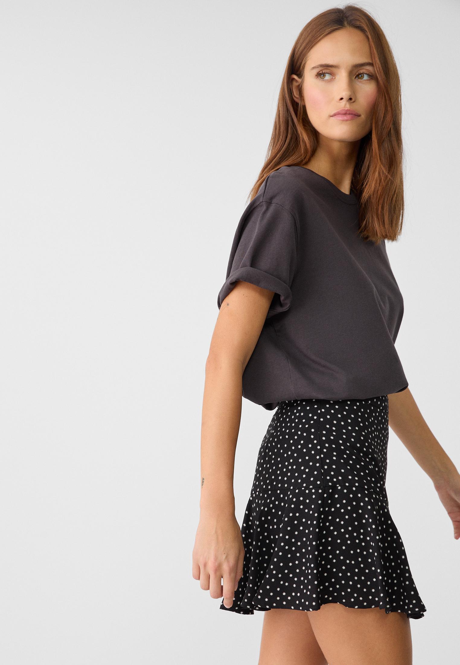 Pantalon verde lunares stradivarius best sale