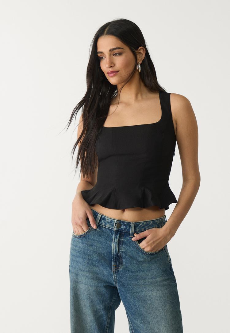 top corset peplum
