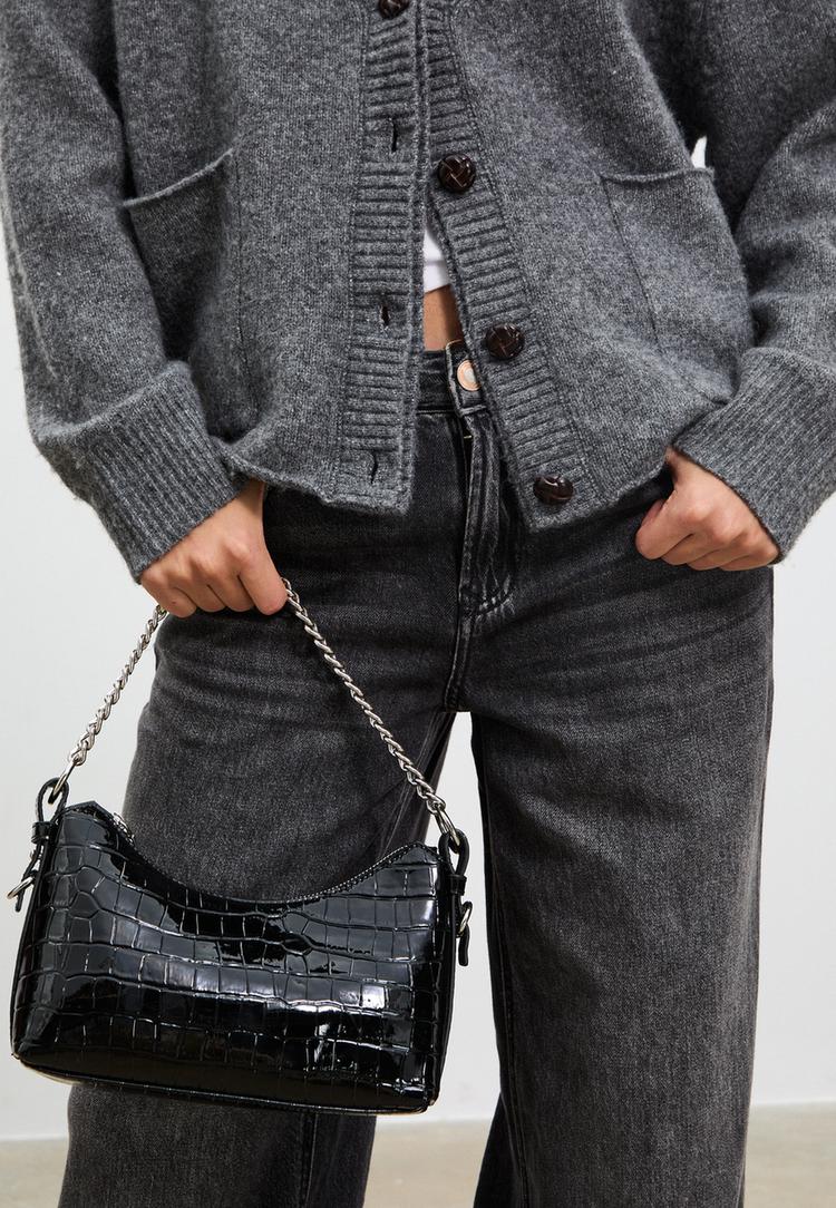 bandolera luna cadena efecto coco