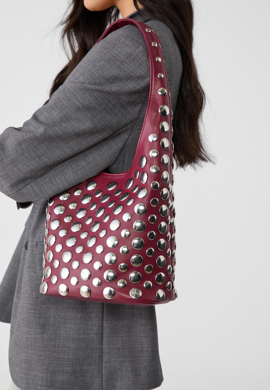 Sac bandoulière à clous