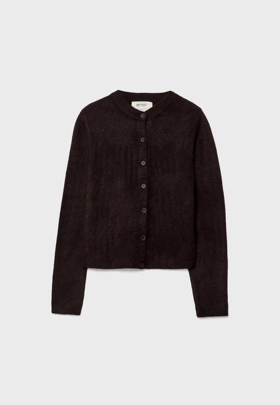 Gilet boutonné en maille