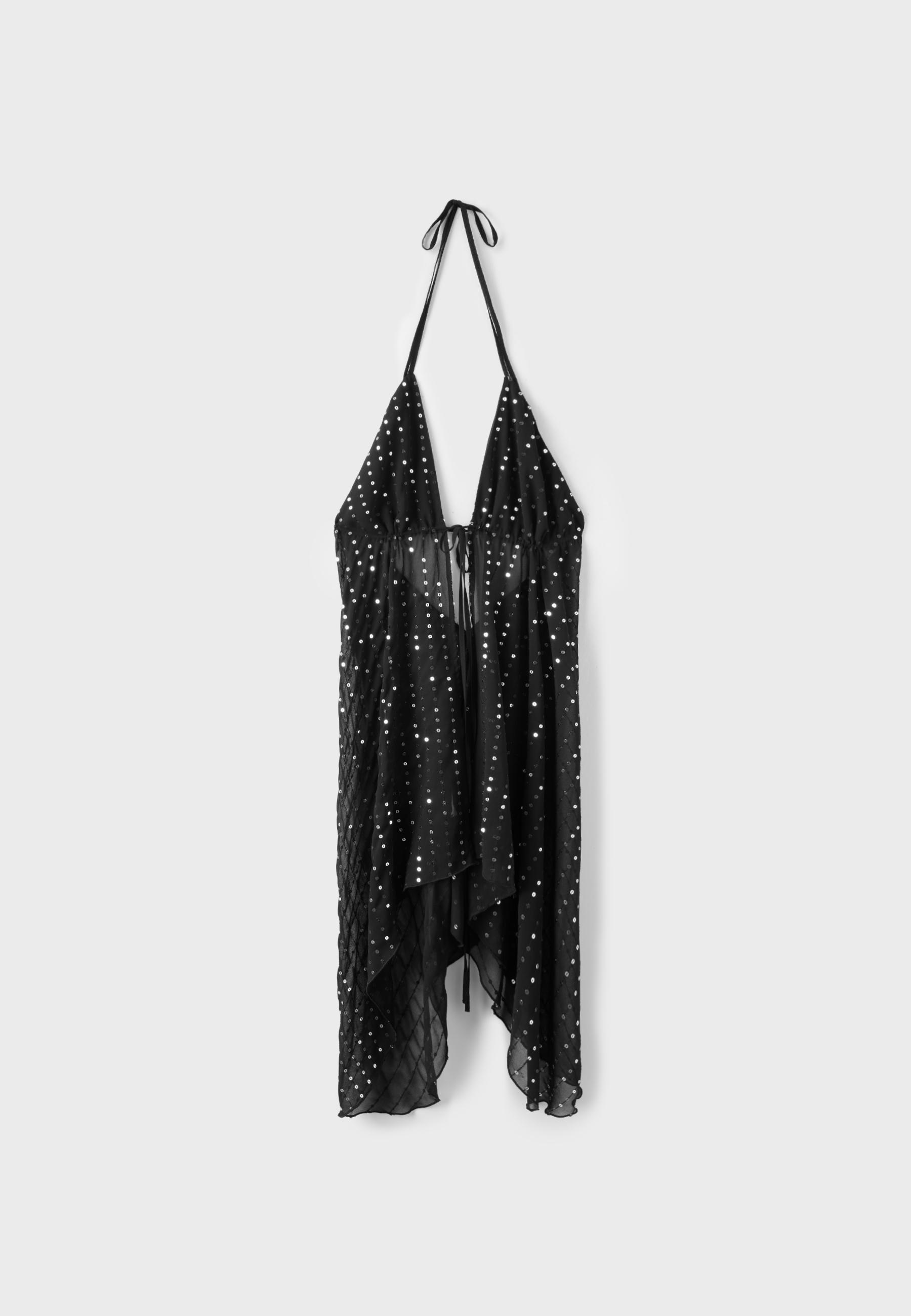 Sequin flowing top — Black