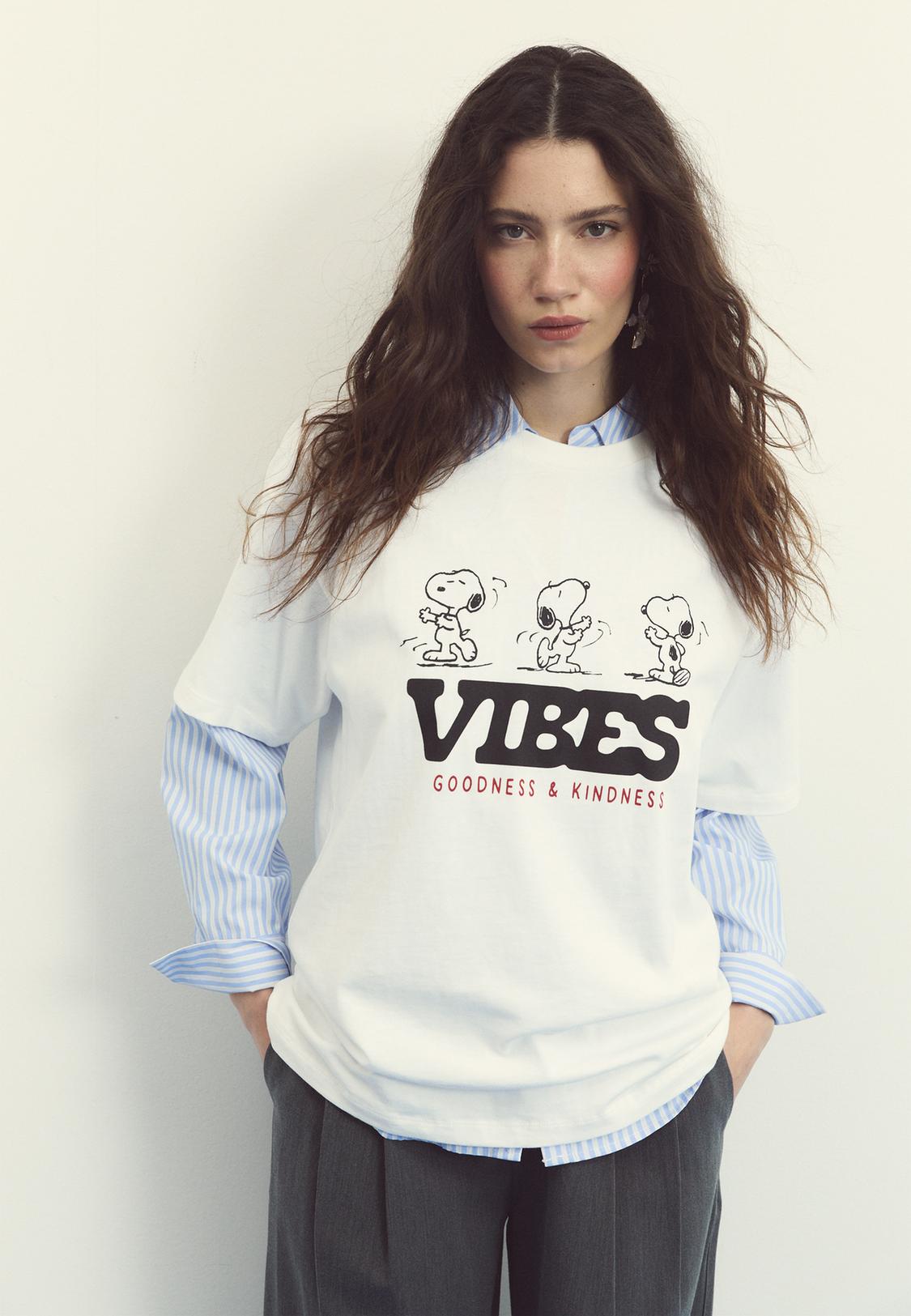 Snoopy Sueter Chenilla Stradivarius Sudadera Peanuts Snoopy De