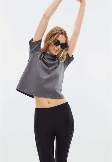B01 Heavy weight regular fit basic T-shirt — Dark grey 6