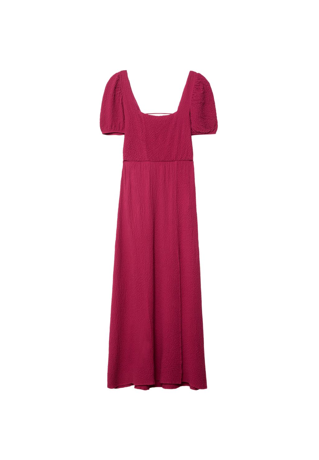 Robe longue fluide dos croisé