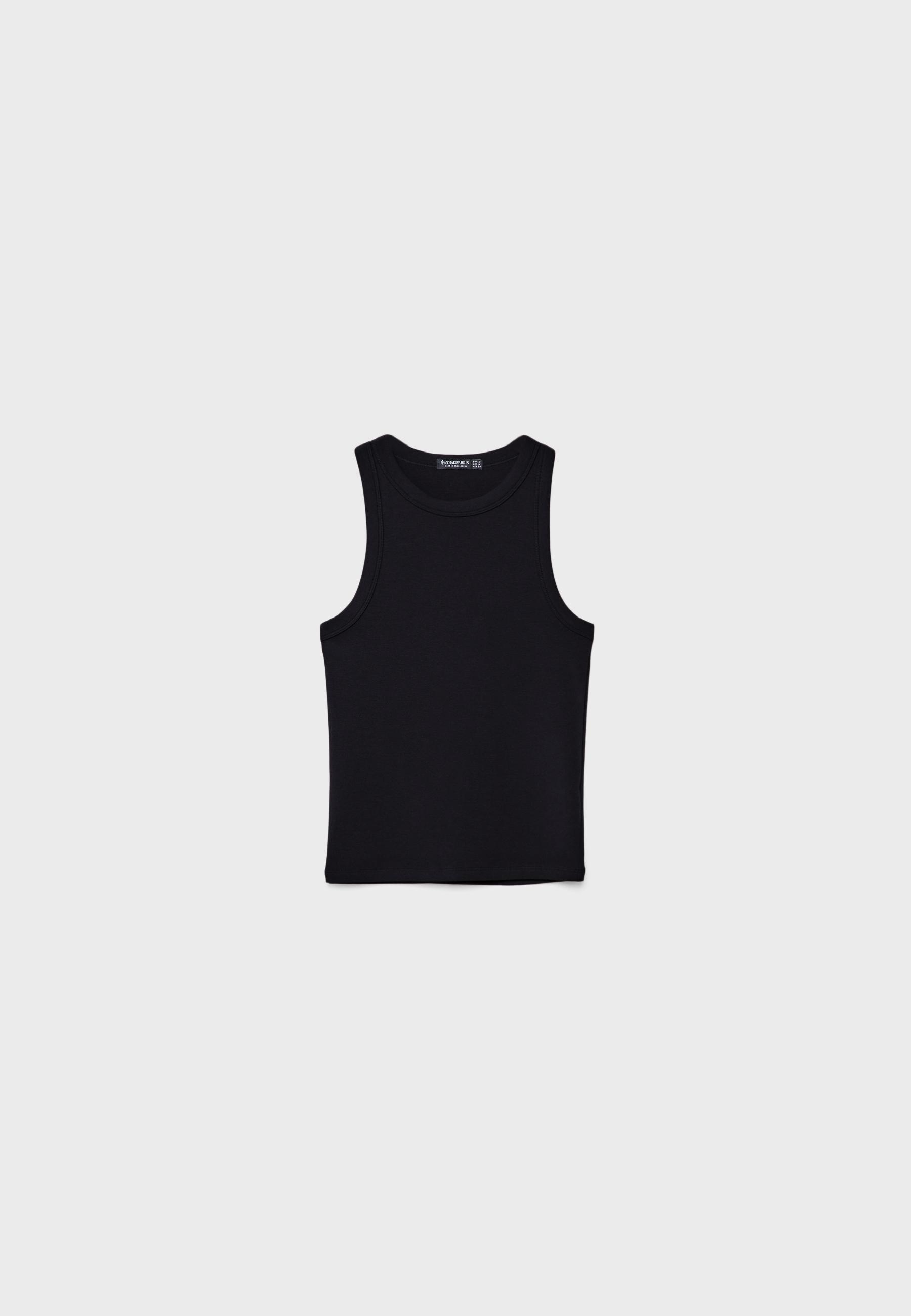 Basic racerback top — Black