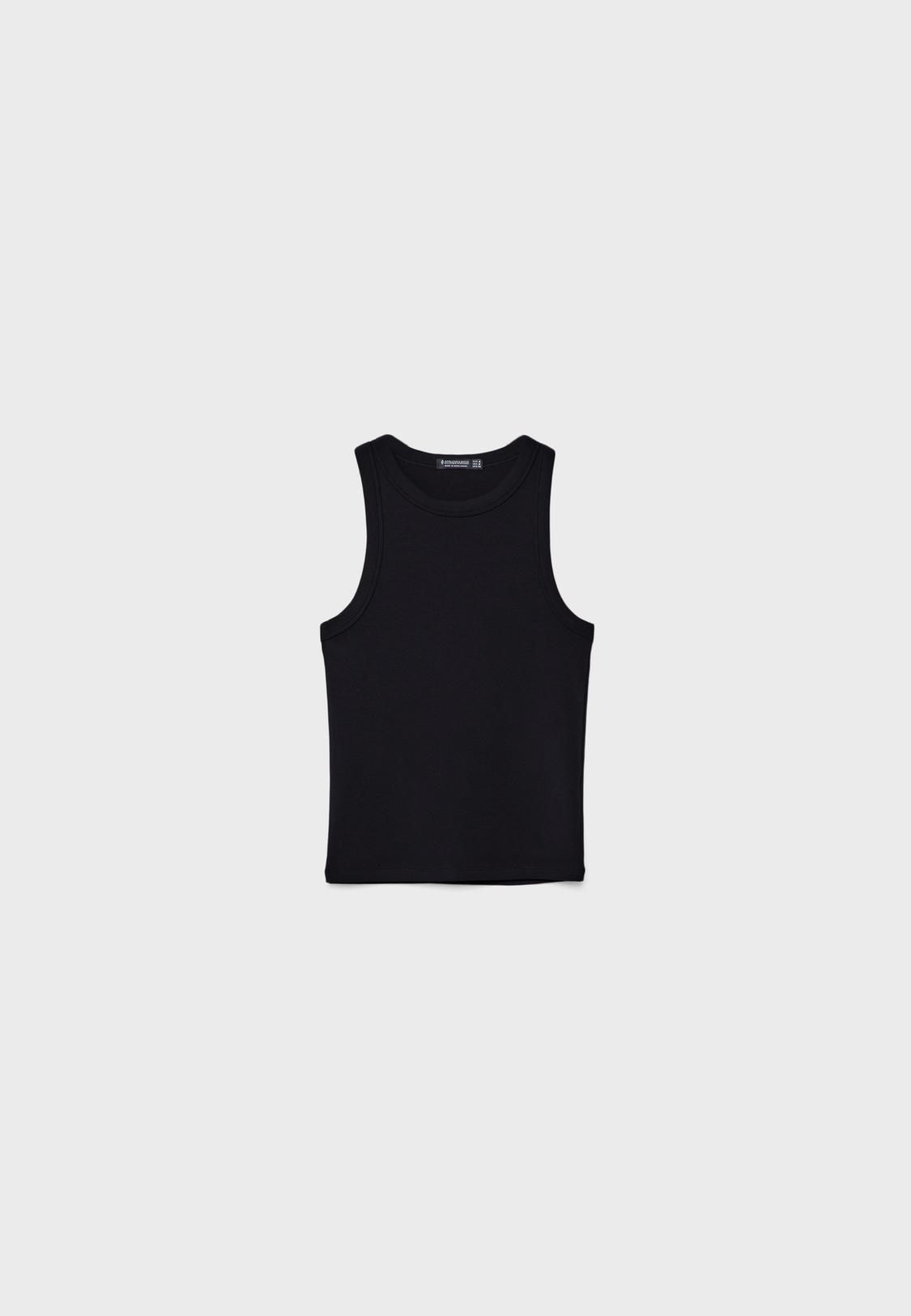 Women's Sleeveless Racerback Crop Top - Premium Cotton Camisole, Eggplant Color, Size Small