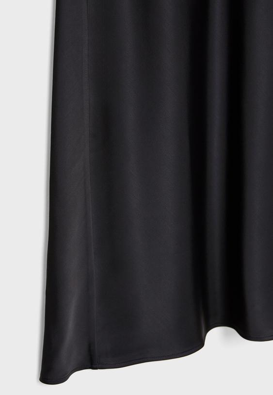 Saten midi etek - Görsel 9