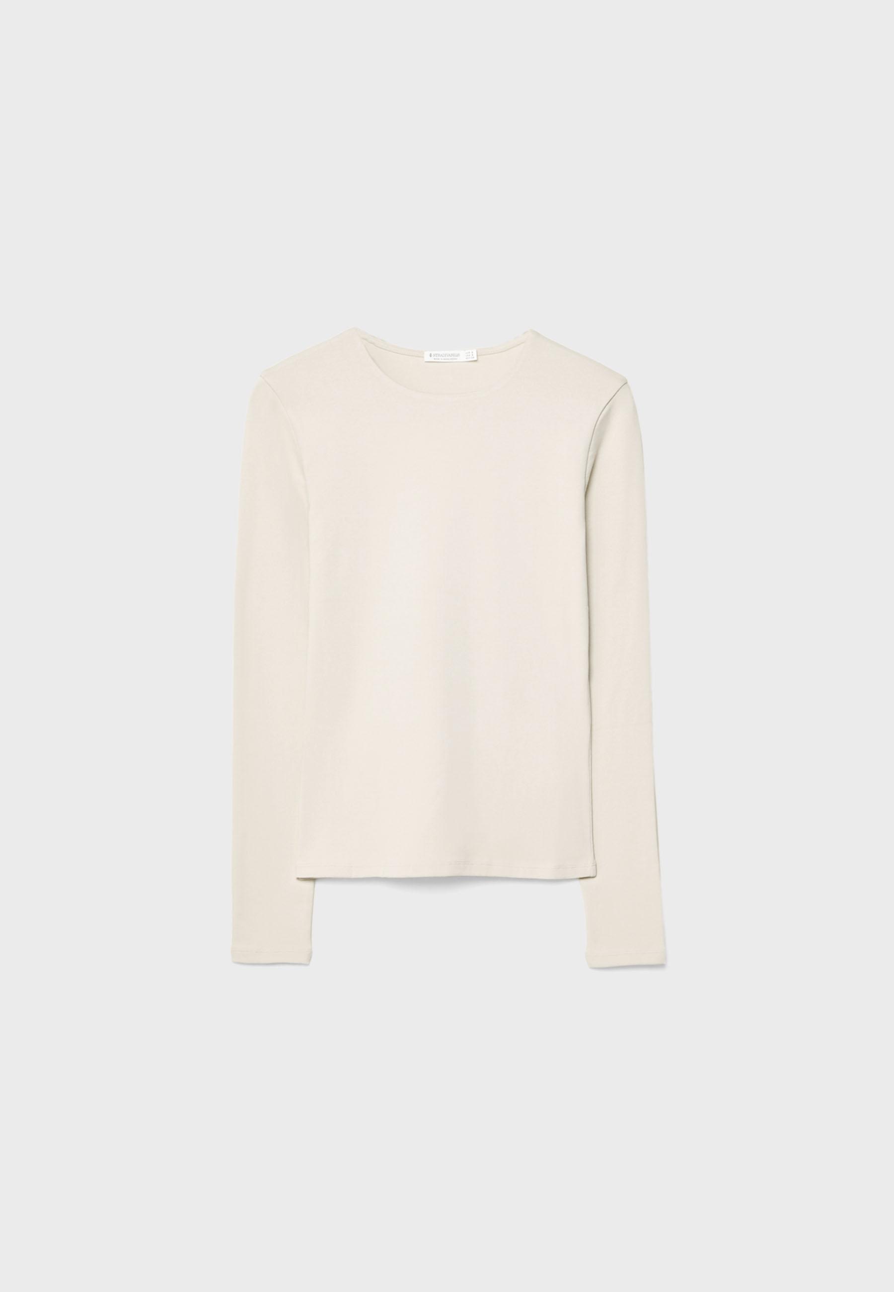 Basic long sleeve T-shirt — Stone