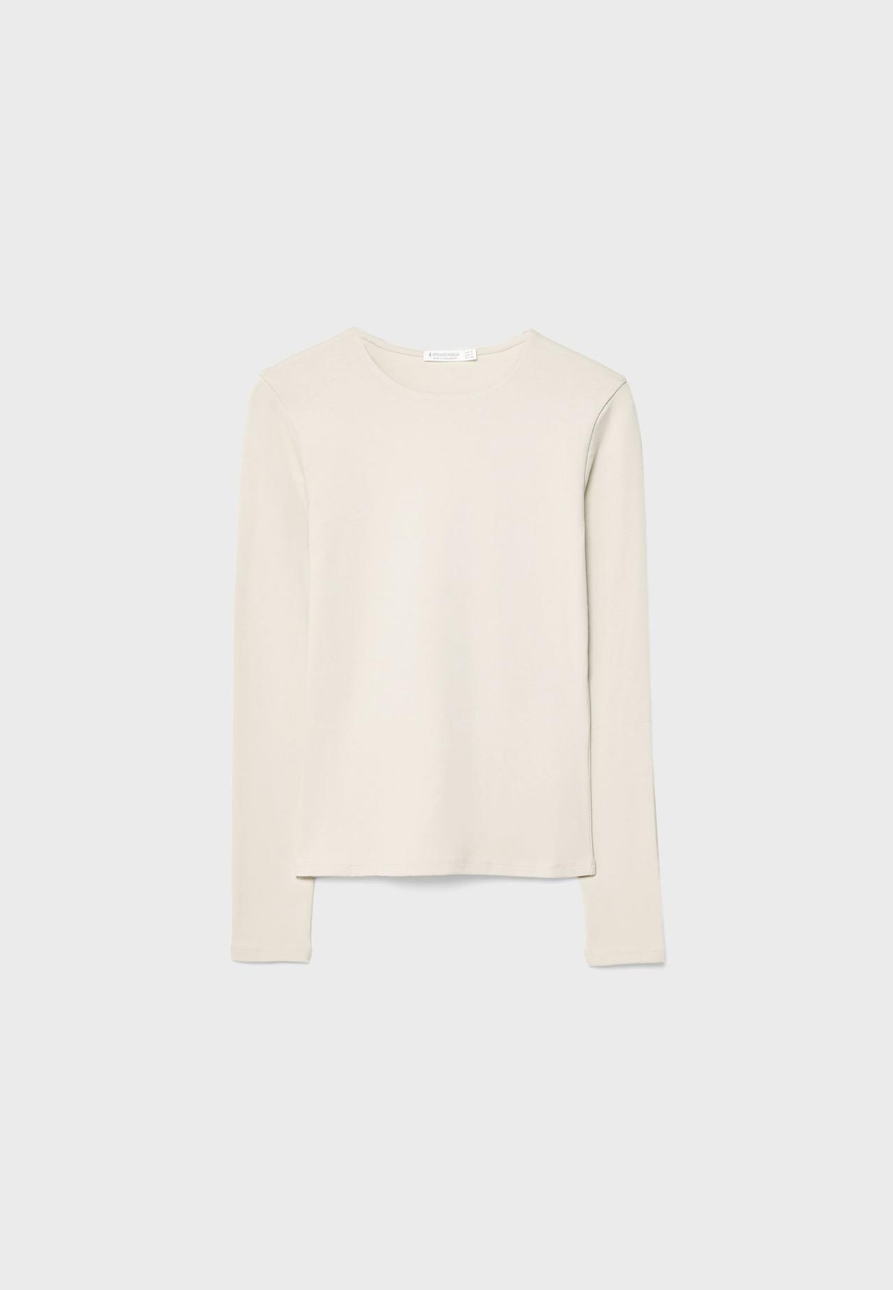 Basic long sleeve T-shirt — Stone