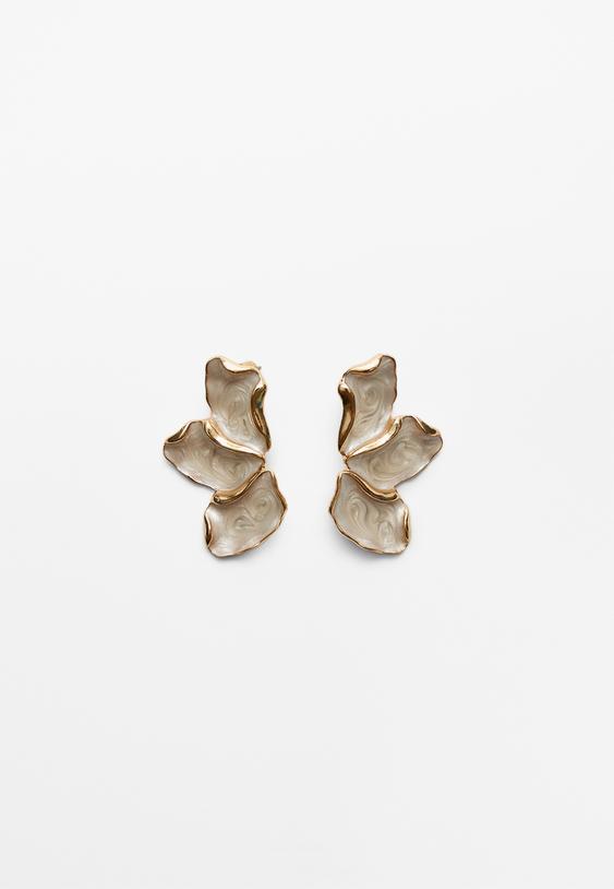 pendiente abanico esmalte