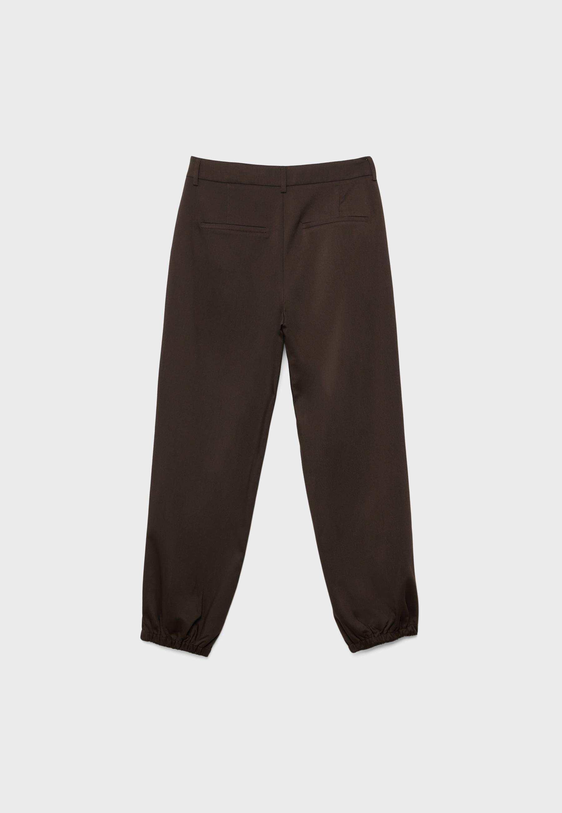 Dressy jogger trousers — Brown