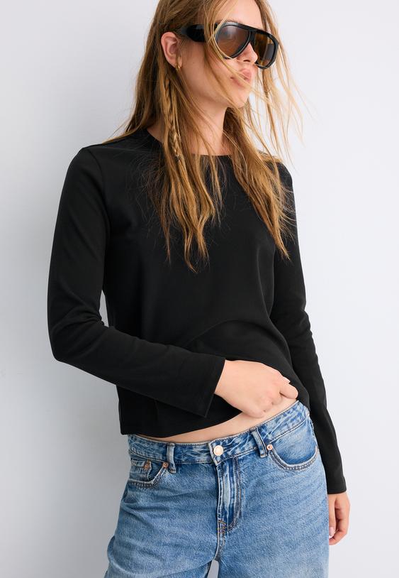 tshirt met lange mouw en zachte touch