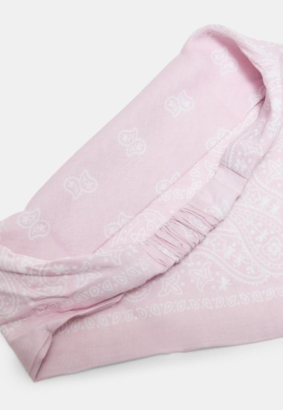 Stradivarius Triangle Bandana Pastel Pink Os