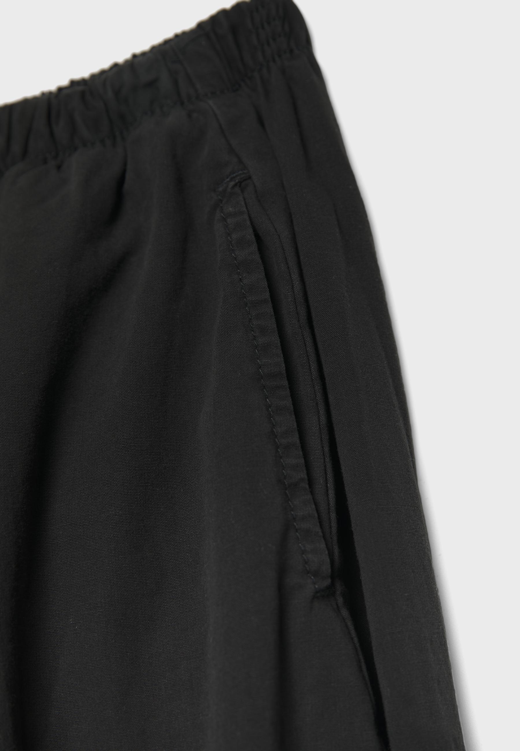 Poplin bloomer trousers — Black