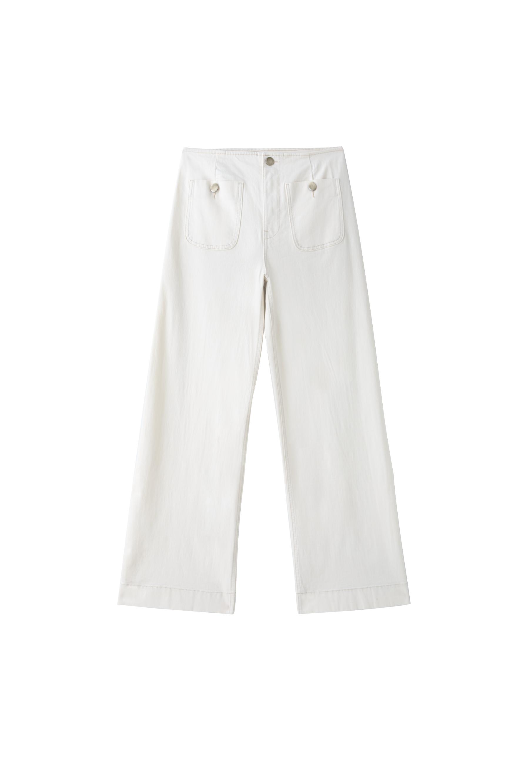 Stradivarius D77 Minimal cepli pantolon görsel 4