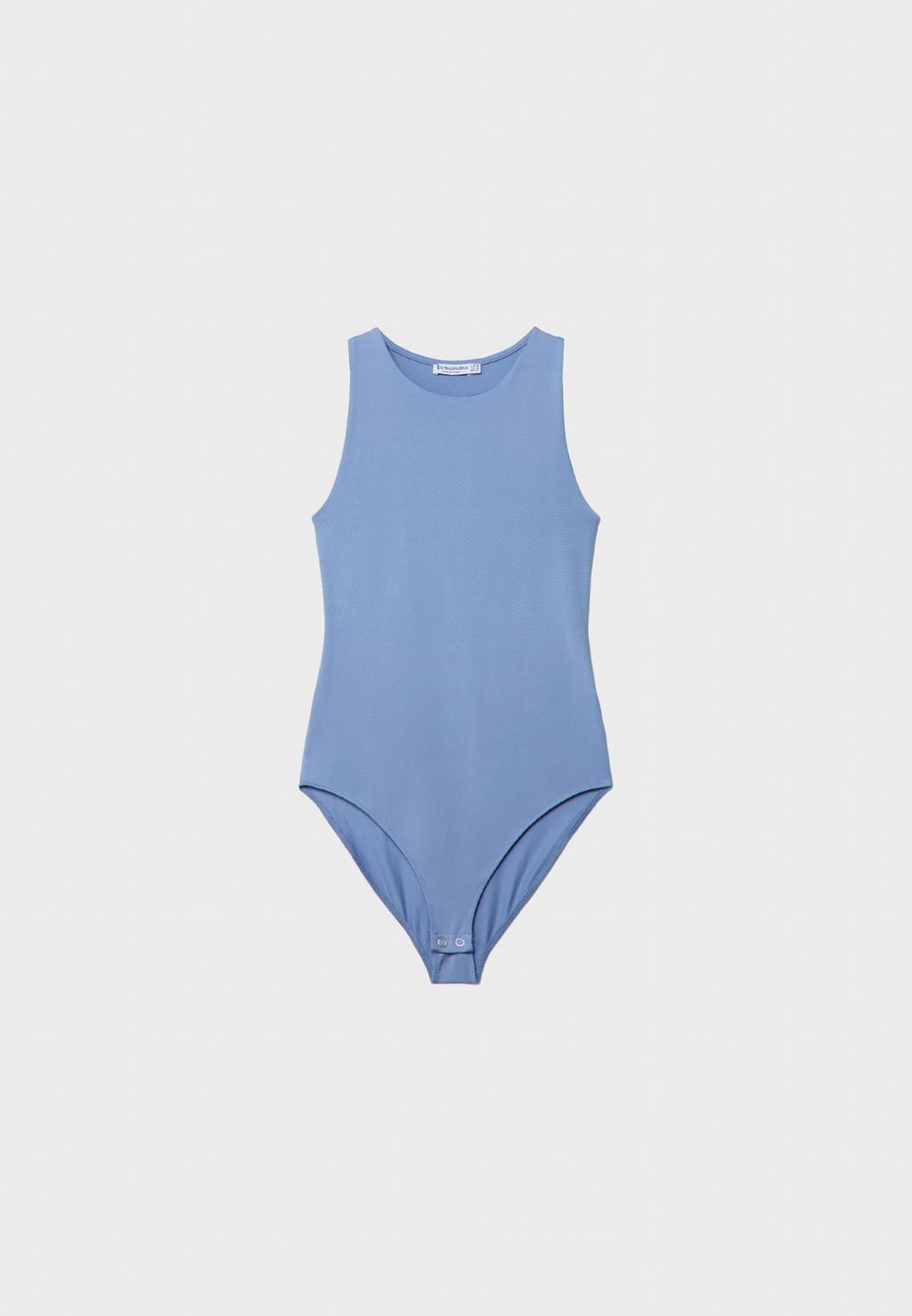Body en polyamide encolure américaine