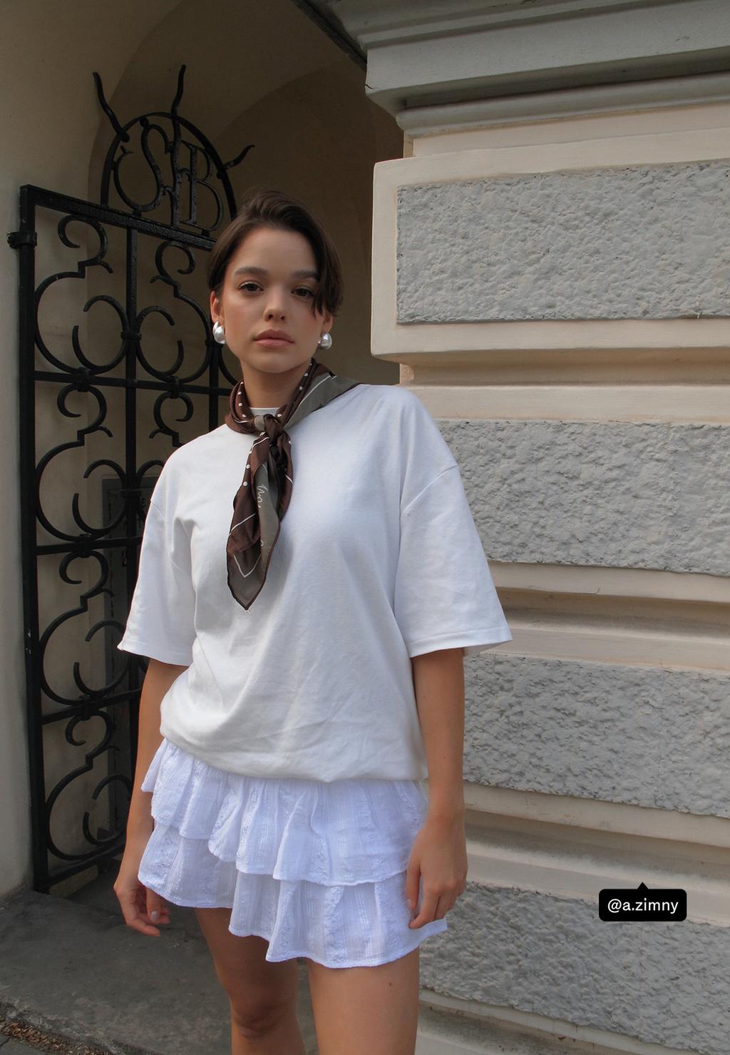 Falda pantalón mini volantes
