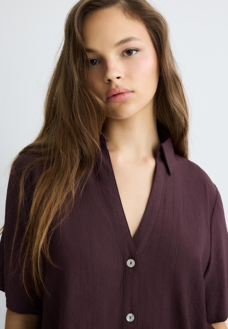 camisa fluida botones
