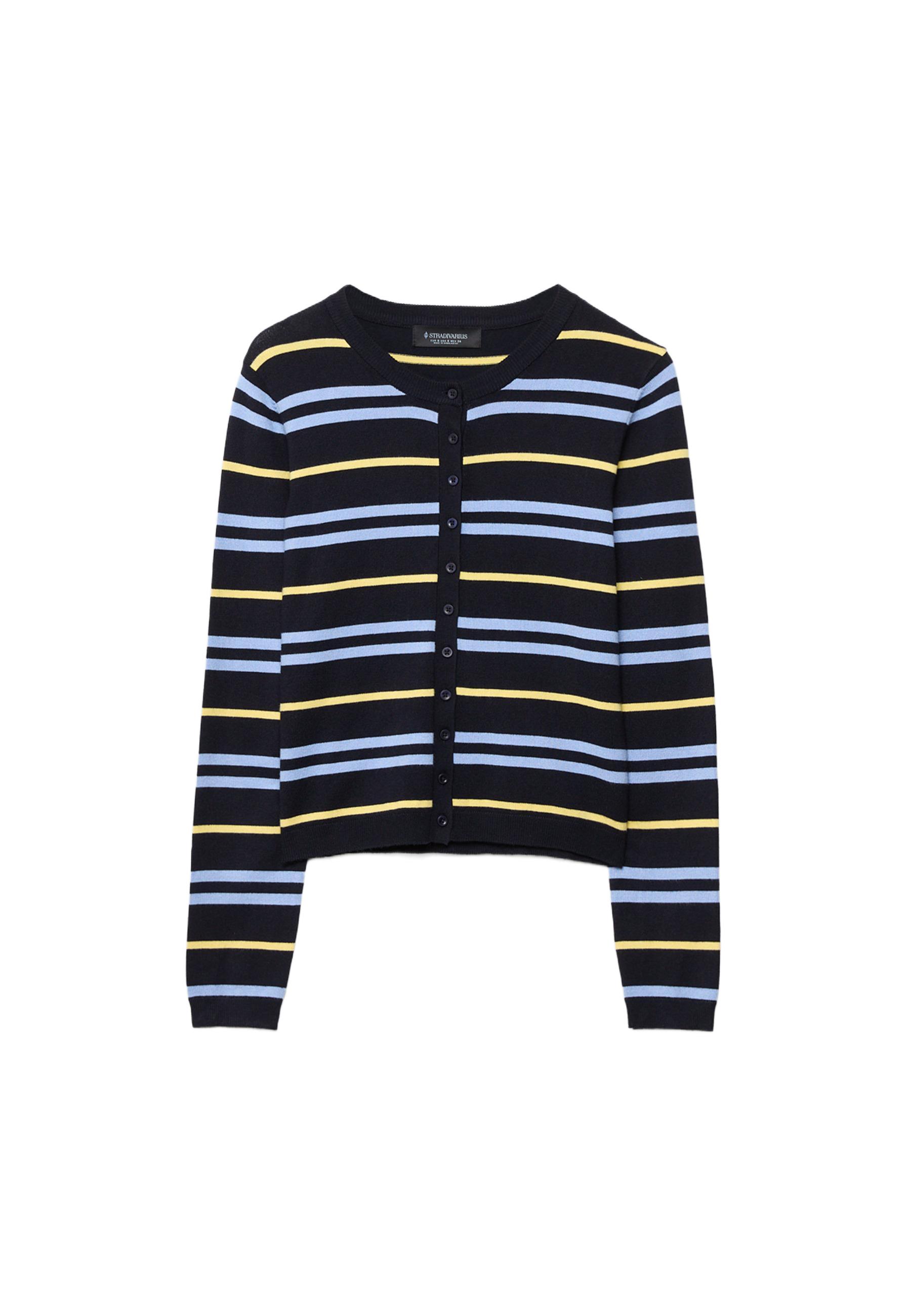 Knit cardigan — Navy blue