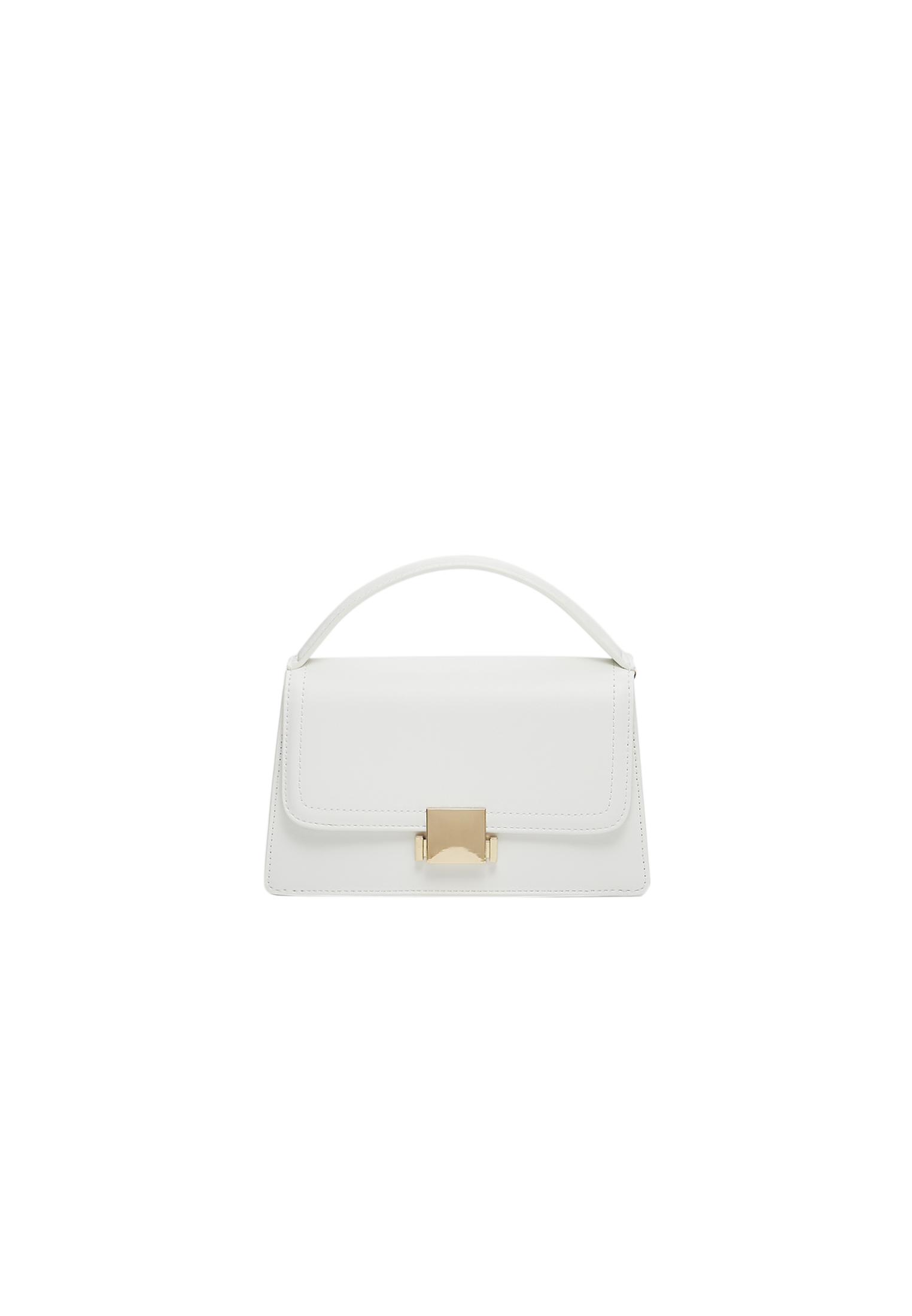 Double-handle crossbody bag — White