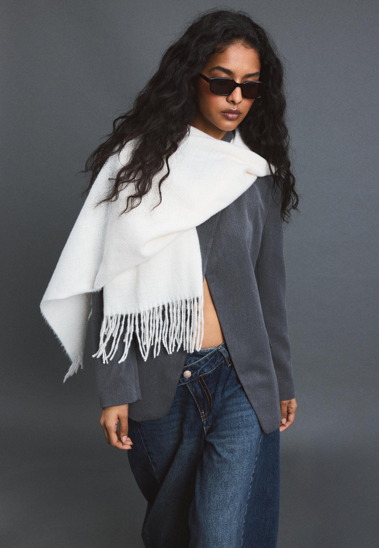 Basic scarf — Ecru
