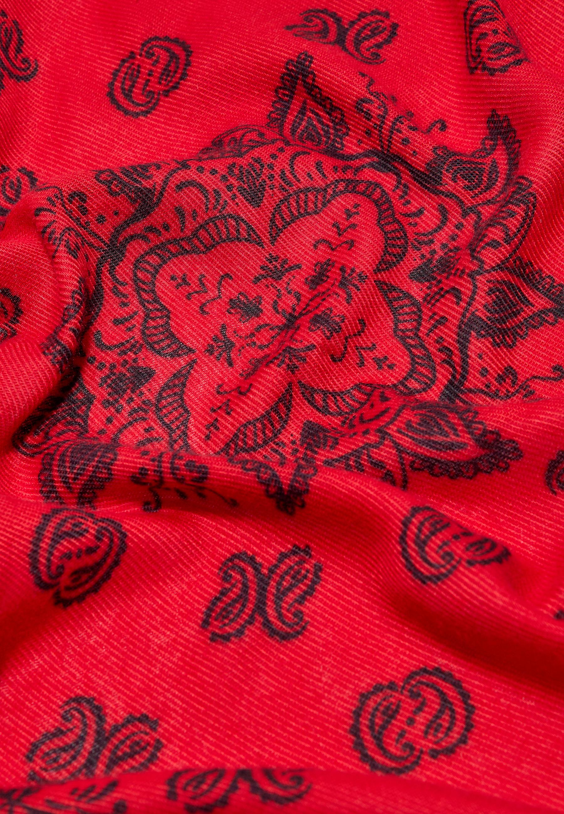 Cashmere-effect scarf — Red