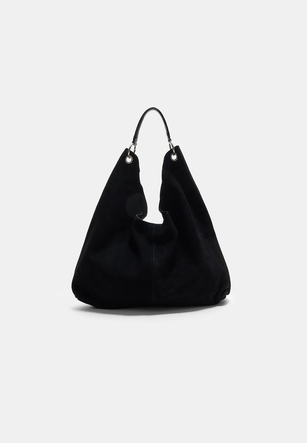Bolso hombro anillas piel
