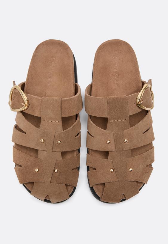 cangrejeras destalonadas piel