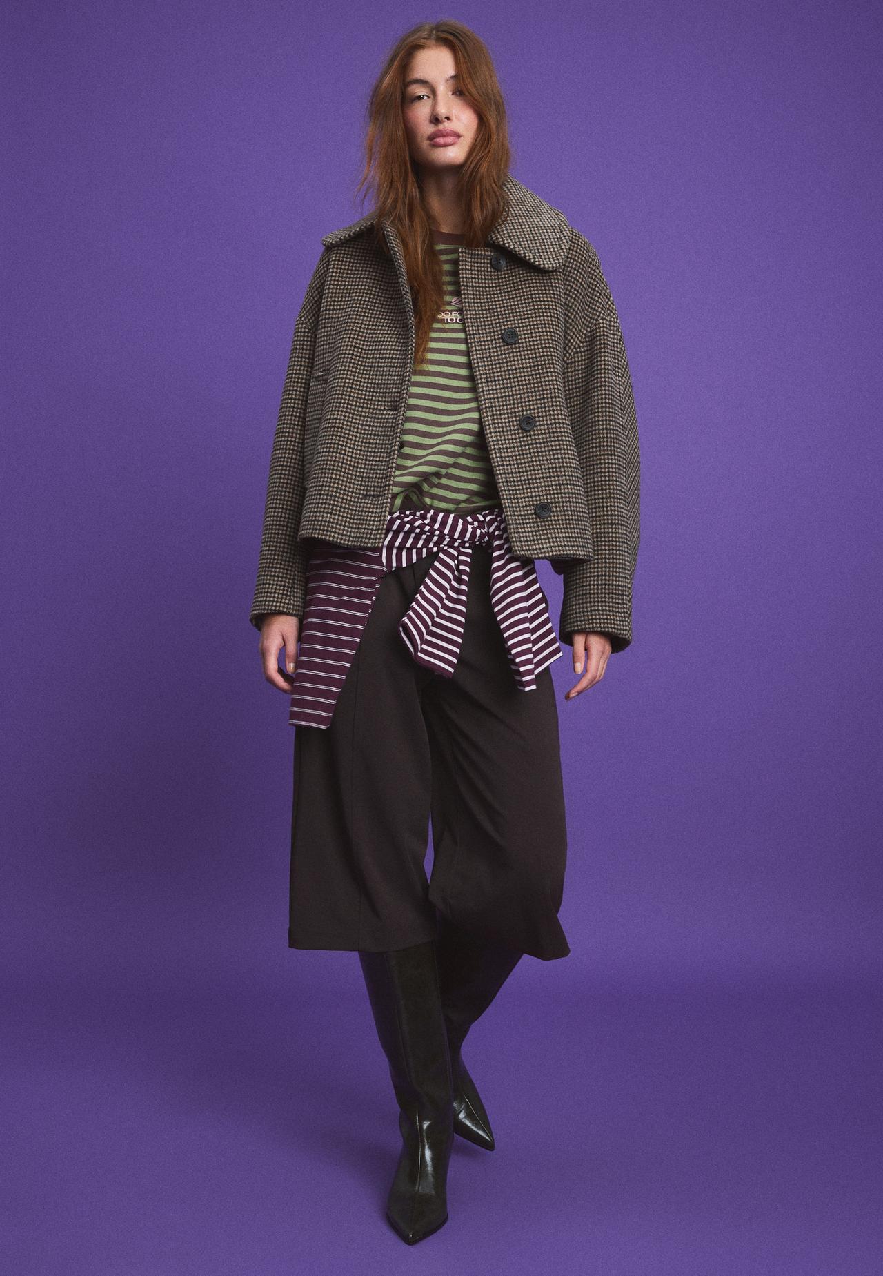 Wool-blend jacket — Beige