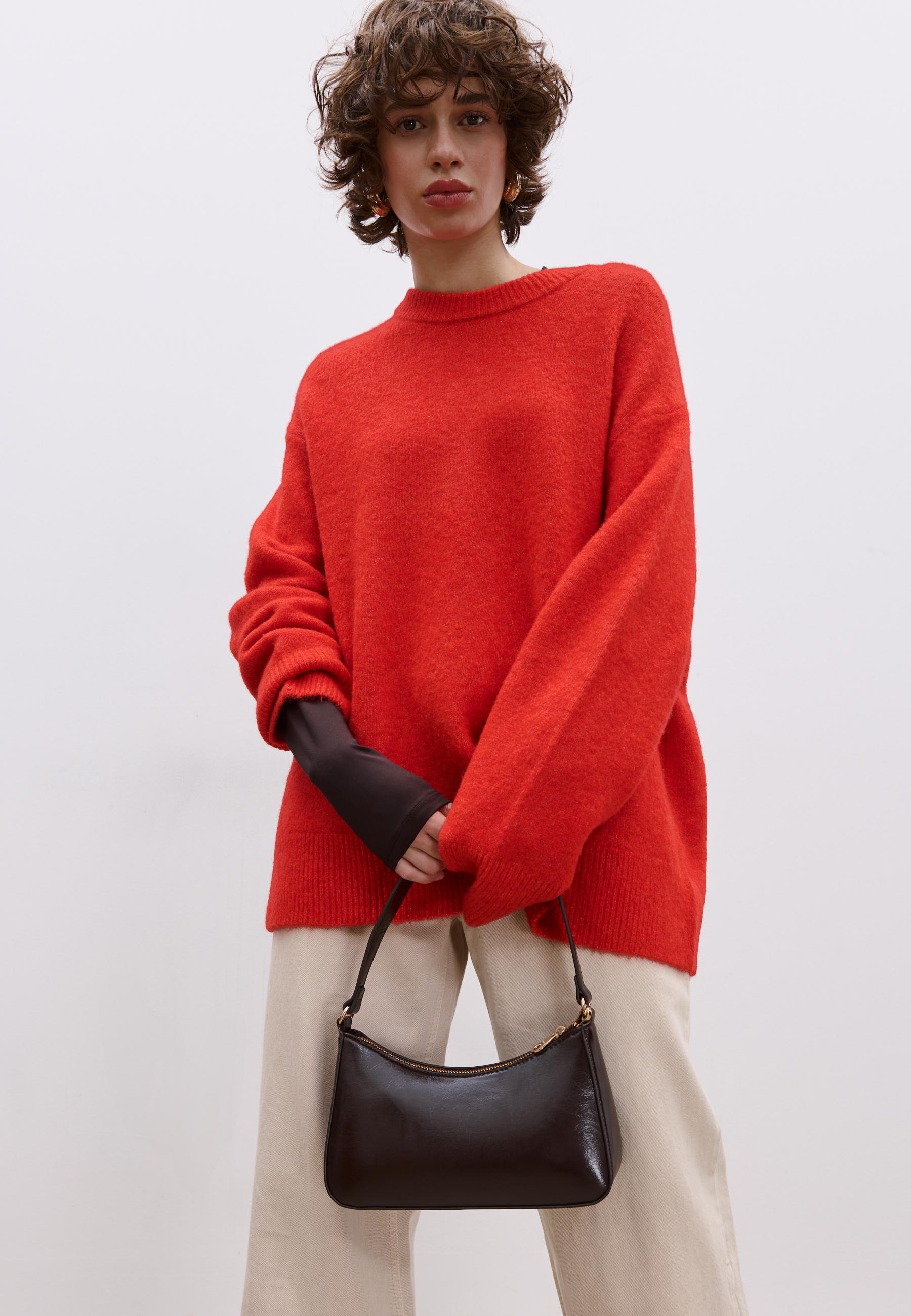 Long chain shoulder bag — Brown