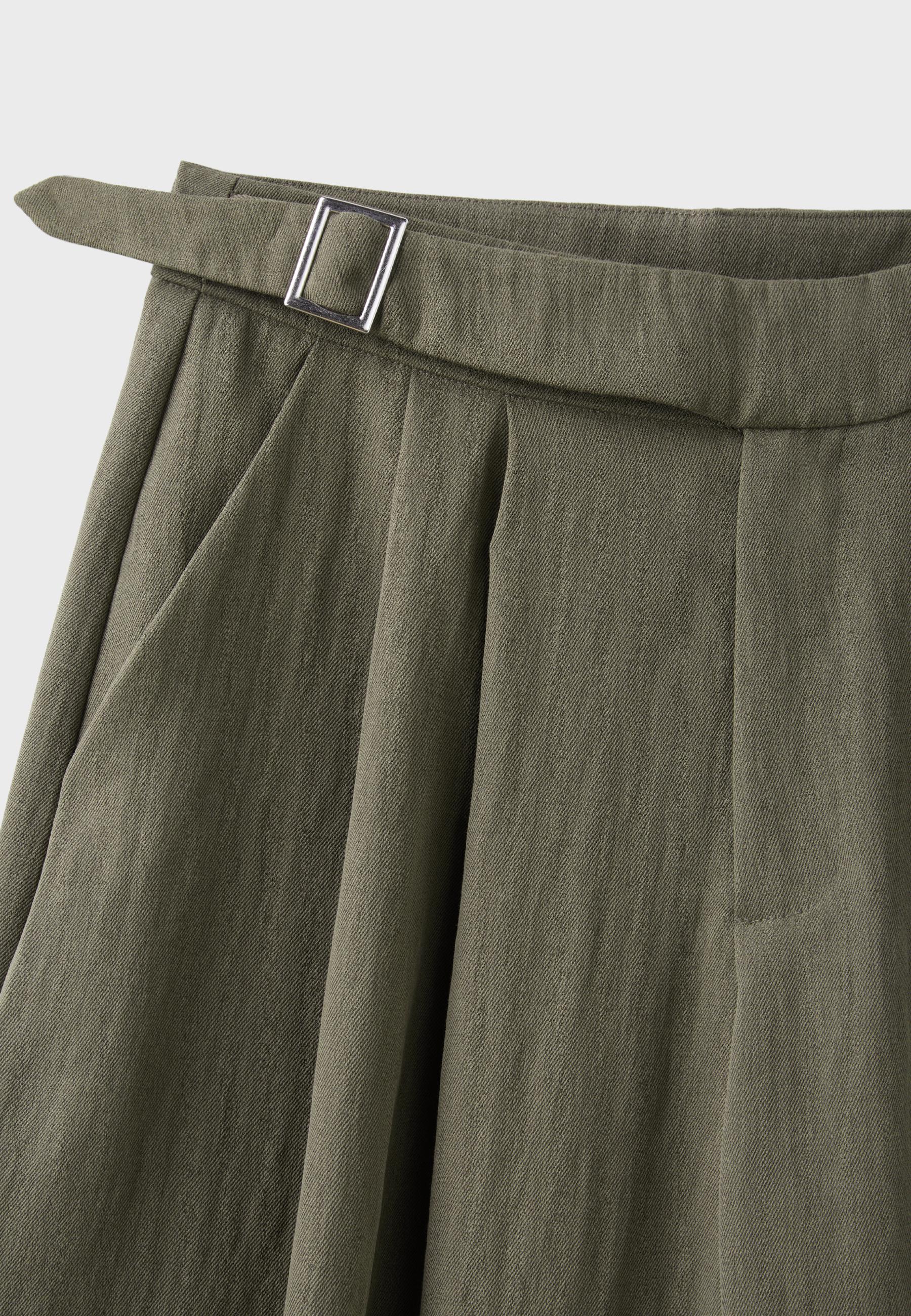 Sarouel trousers with buckle — Khaki