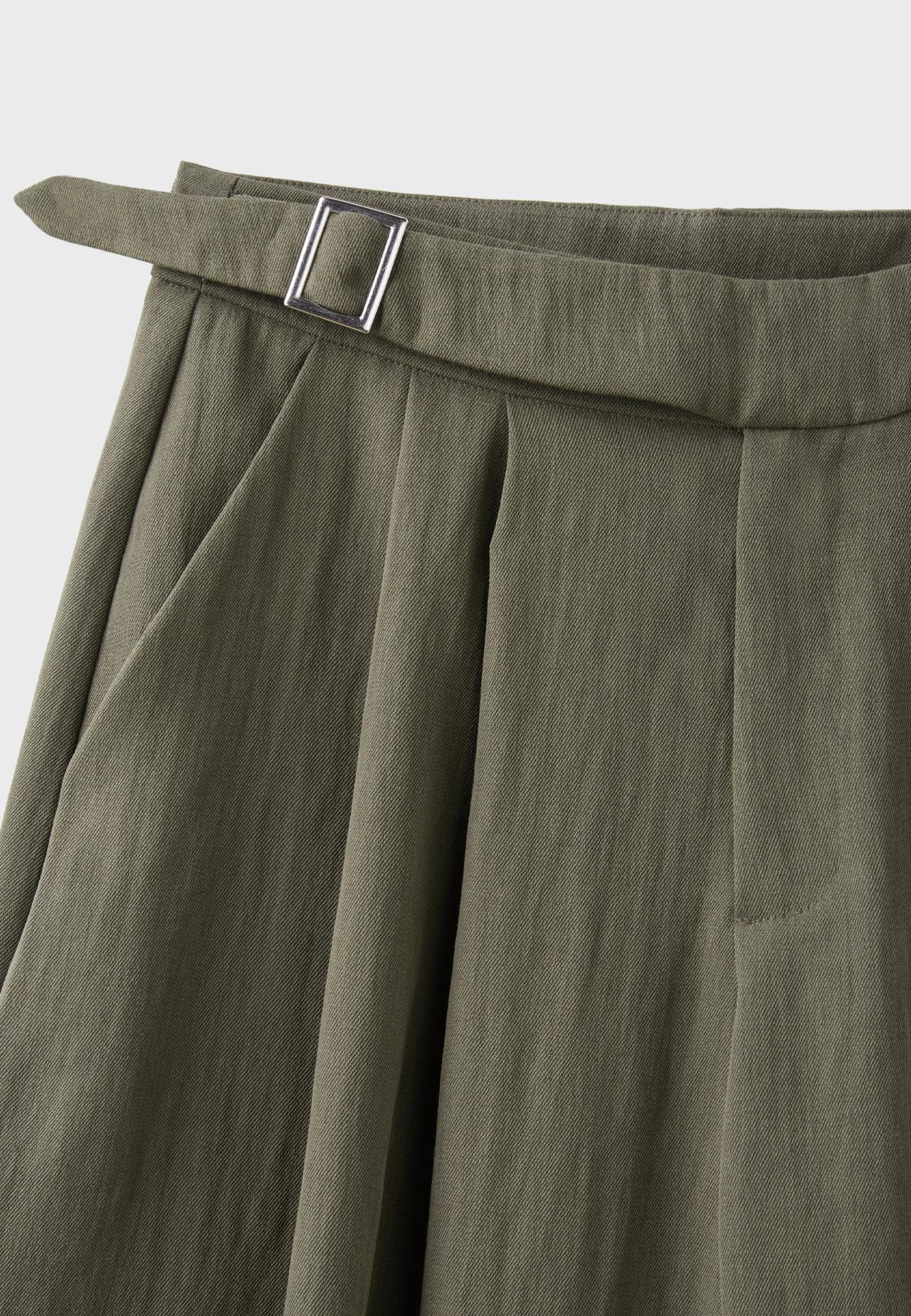 Sarouel trousers with buckle — Khaki