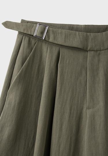 Sarouel trousers with buckle — Khaki 9