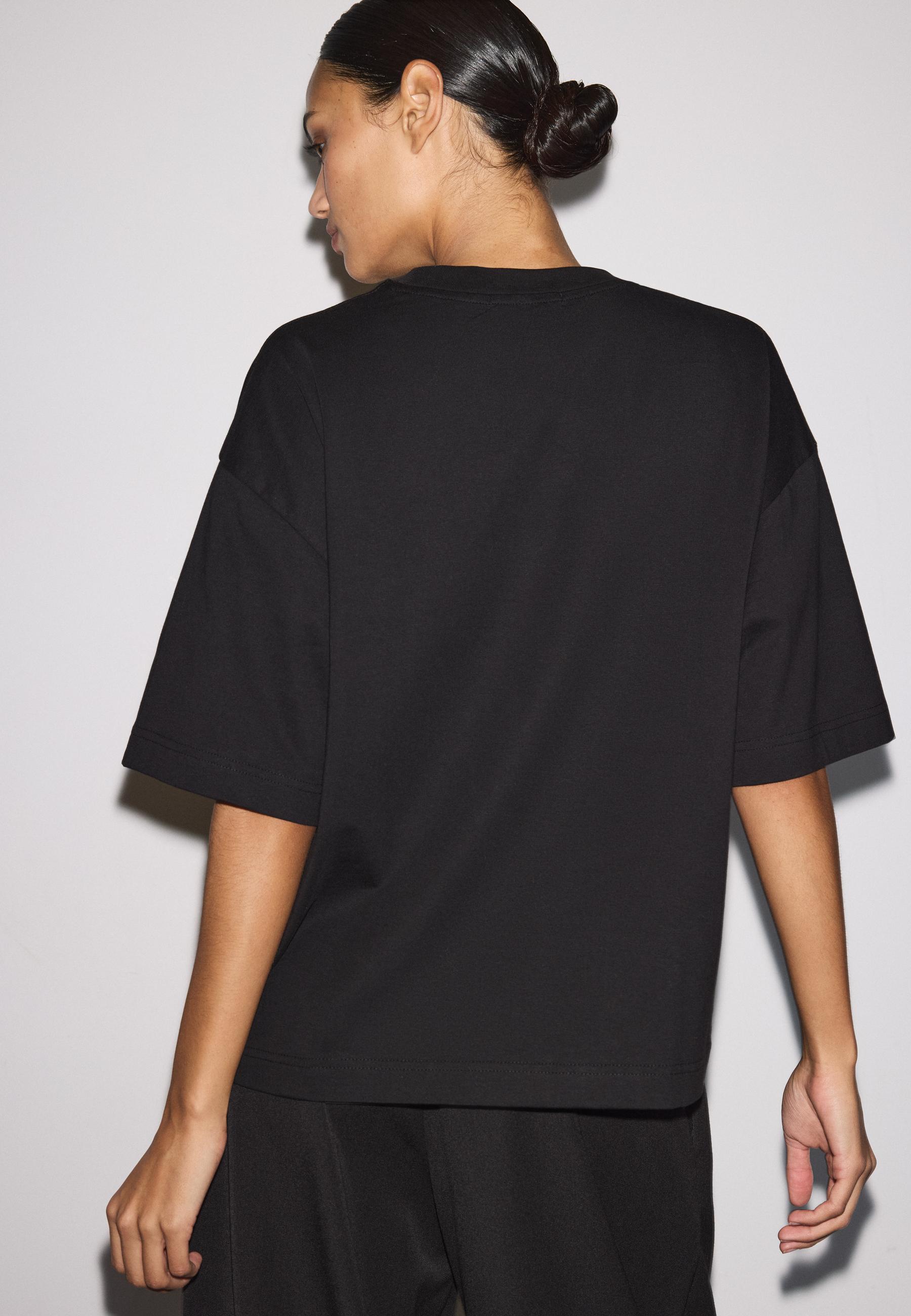 Oversize short sleeve T-shirt — Black