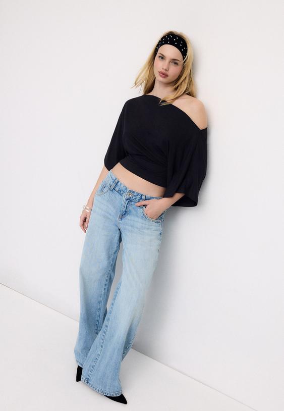 t shirt basica de manga morcego