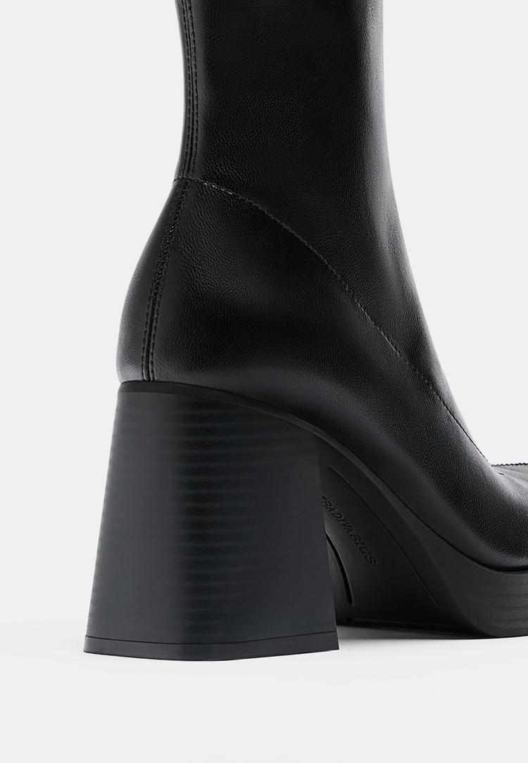 botines tacon plataforma