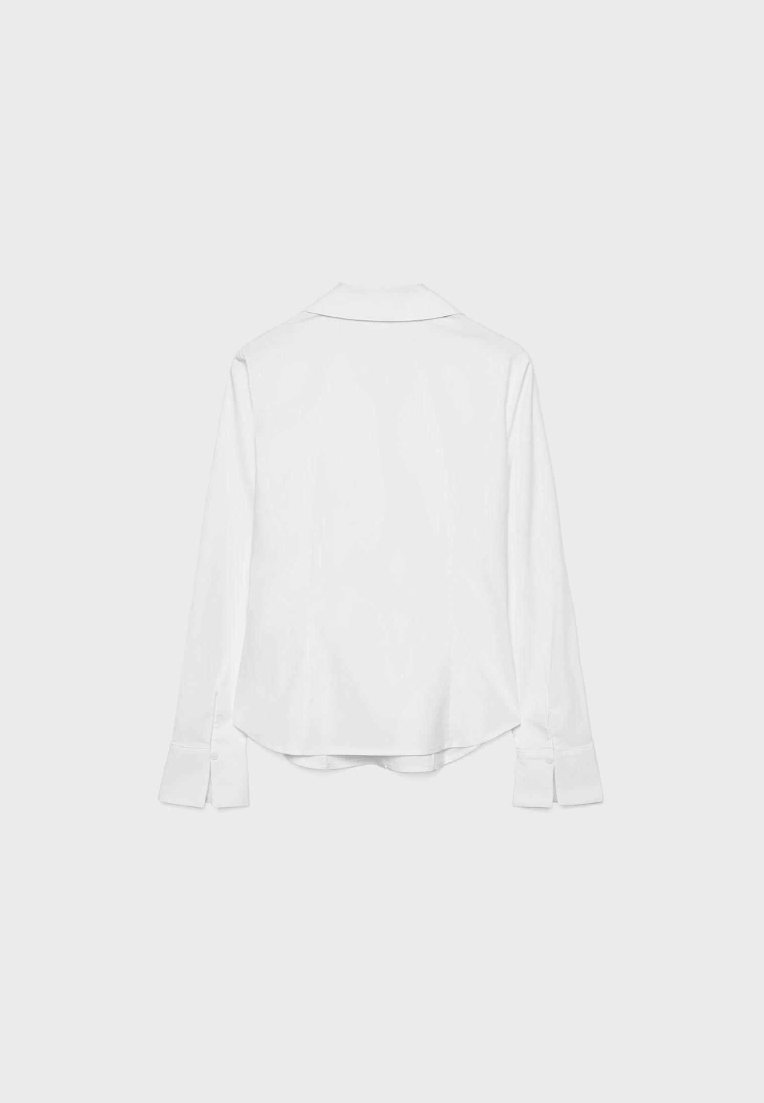 Fitted Basic Shirt — White