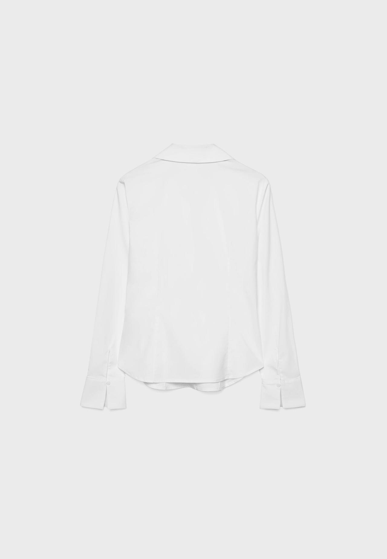 Fitted basic shirt — White