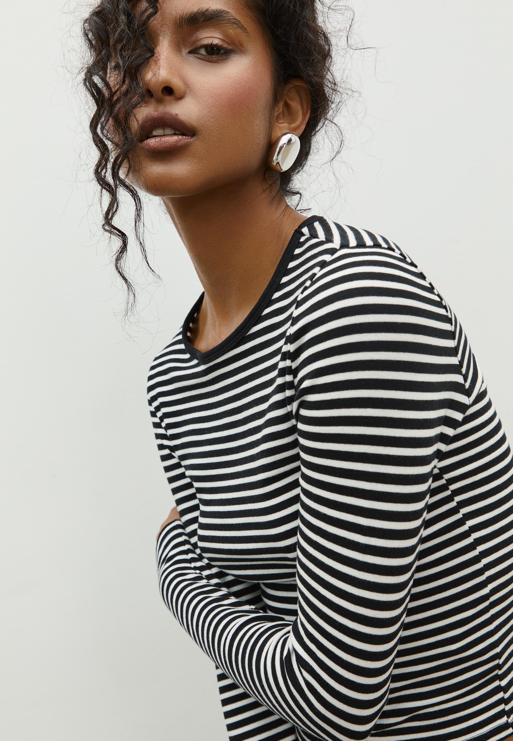 SELECTED FEMME Langarm-Shirt Gestreift – Schlichtes Basic Für Deinen Alltagslook